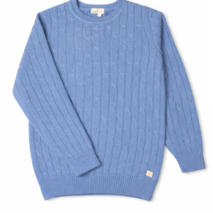 Pullover maglia girocollo a trecce Maglificio di Verona