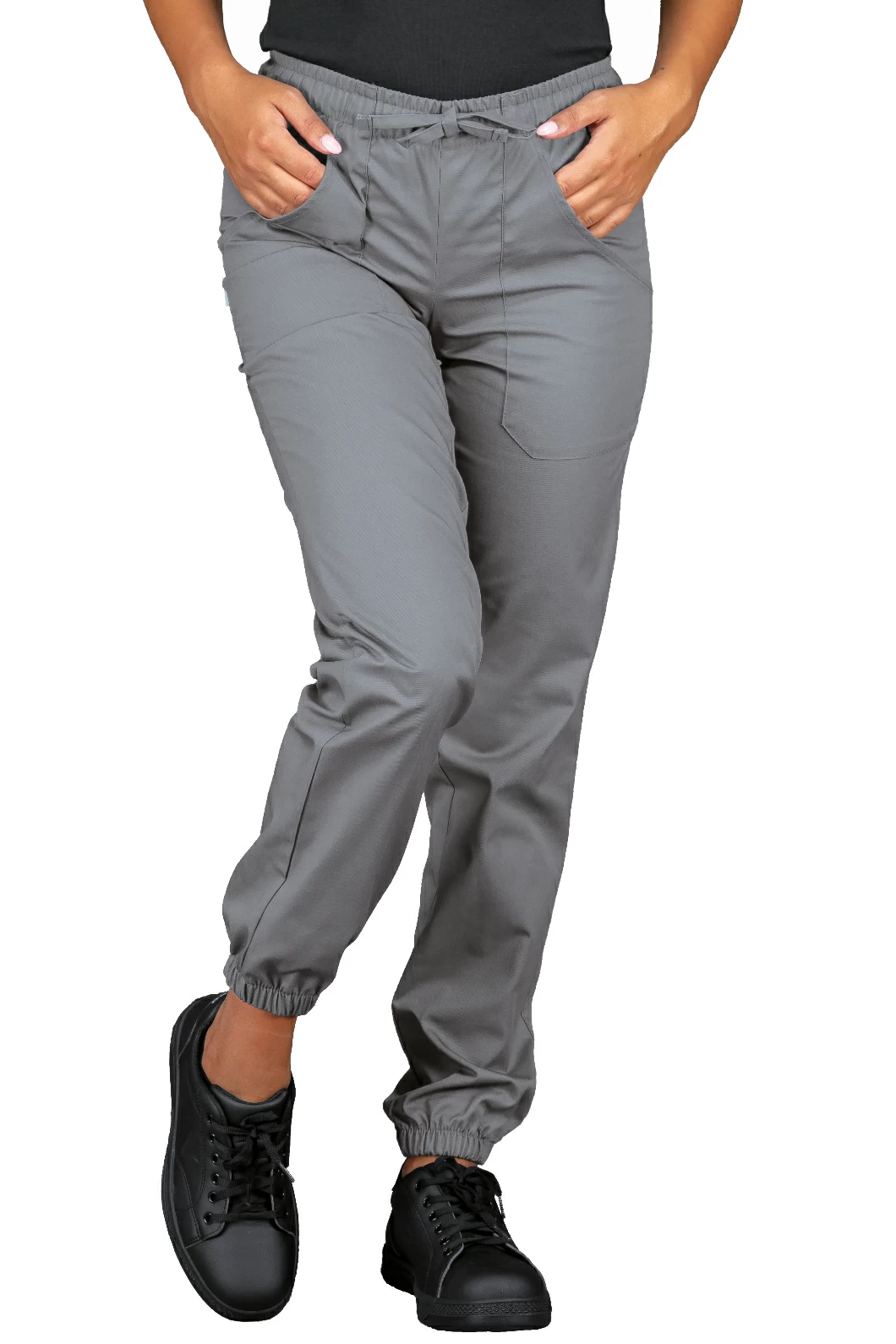 Pantalone Pantagiaffa Isacco | Caviglia con Elastico | Antimacchia | 3 Tasche | Unisex (Uomo|Donna) | 130 gr/m2 - immagine 2