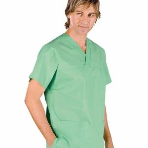 045049 Casacca Verdino Isacco | Collo a V Unisex(Uomo|Donna) 100% Cotone | 185 gr/m2