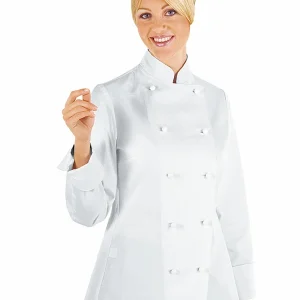 Giacca Lady Chef Isacco | Giacca Cuoco | Donna | 100% Cotone | 190 gr/m2