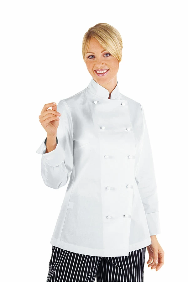 Giacca Lady Chef Isacco | Giacca Cuoco | Donna | 100% Cotone | 190 gr/m2 - immagine 2