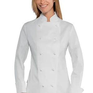 Lady Extra Light Super Stretch Isacco | Giacca Cuoco | Donna | Elasticizzato | Light | 136gr/m2