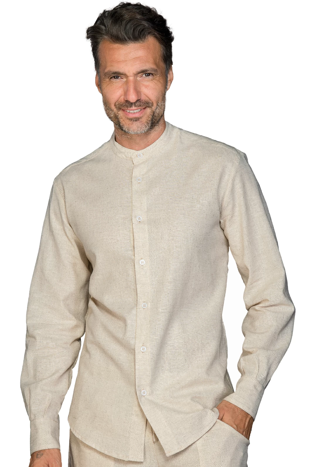 Detroit Isacco | Camicia Unisex (Uomo|Donna) | 60% Cotone | Lino | 120 gr/m2 - immagine 2