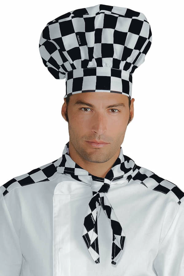 075039 Scacco Isacco | Cappello Cuoco | Chiusura con Velcro | 100% Cotone | 190 gr/m2 - immagine 2