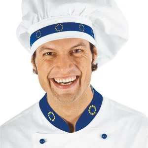075099 Euro Isacco | Cappello Cuoco | Chiusura con Velcro | 100% Cotone | 190 gr/m2