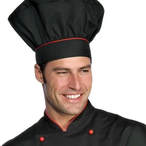 Bicolore Isacco | Cappello Cuoco | Chiusura con Velcro | PolyCotone | 125 gr/m2