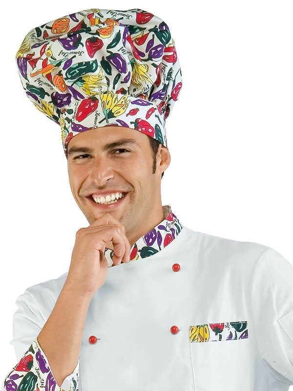 075950 Pepper Isacco | Cappello Cuoco | Chiusura con Velcro | 100% Cotone | 190 gr/m2 - immagine 2