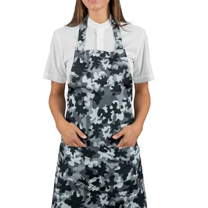 Pettorina Colours Mimetico Isacco | Grembiule Pettorina | 90×70 cm | 100% Cotone | 190 gr/m2