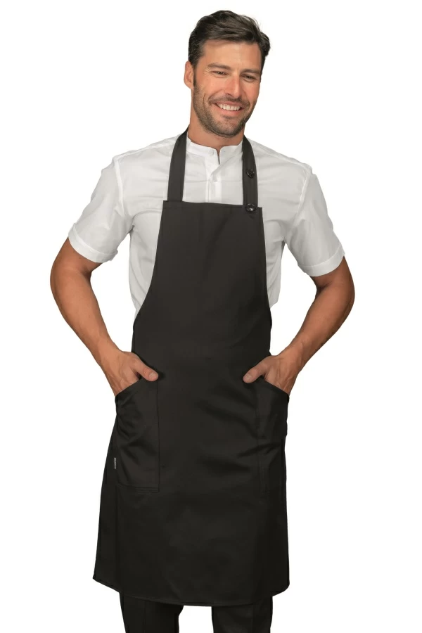 Grembiule Champagne Isacco | Grembiule Pettorina | con Tasche | con Regolazione | 90×70 cm | 195/210 gr/m2 - immagine 3