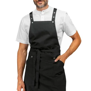 Watson Isacco | Grembiule Pettorina | con Tasche | Bretelle Incrociate| con Regolazione | 89×70 cm | 195/210 gr/m2