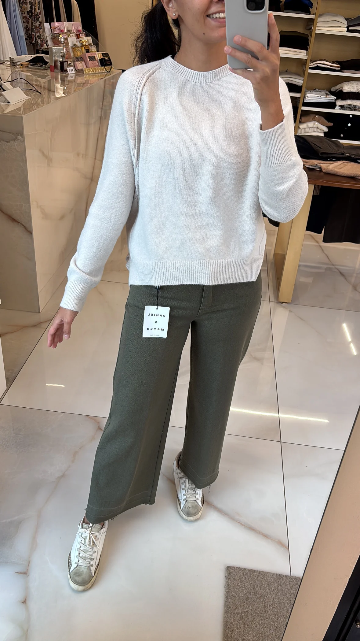 DANIEL & MAYER - JEANS MARTA - VERDE MILITARE - immagine 3