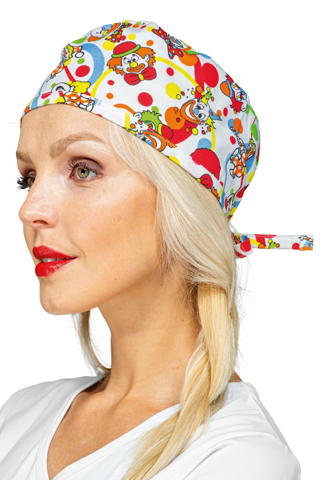 123932 Smile Isacco | Bandana | Sanitario | Regolazione Posteriore Con Cordini | 100%Cotone | 190 gr/m2