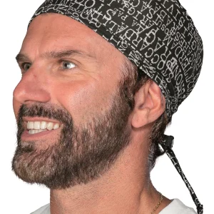 City Isacco | Bandana | Sanitario | Regolazione Posteriore Con Cordini | 100%Cotone | 190 gr/m2