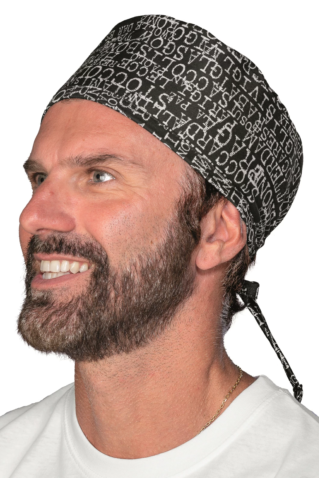 City Isacco | Bandana | Sanitario | Regolazione Posteriore Con Cordini | 100%Cotone | 190 gr/m2