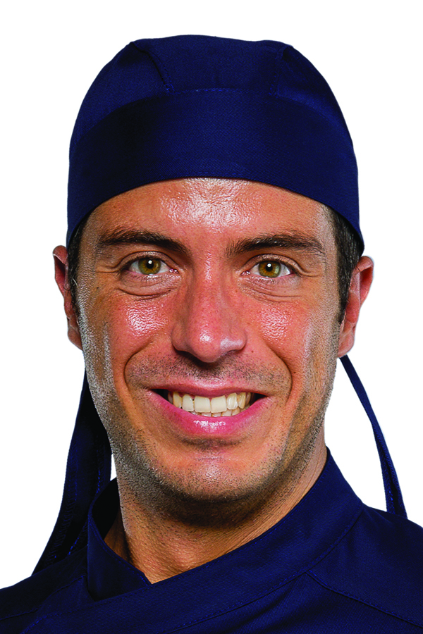 Blu Isacco | Bandana | Regolazione Posteriore Con Cordini | Polycotone | 195 gr/m2