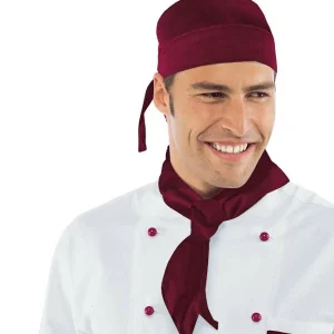 Bordeaux Isacco | Bandana | Regolazione Posteriore Con Cordini | Polycotone | 195 gr/m2