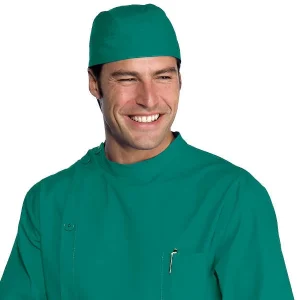 124004 Verde Isacco | Bandana | Regolazione Posteriore Con Cordini | 100%Cotone | 190 gr/m2