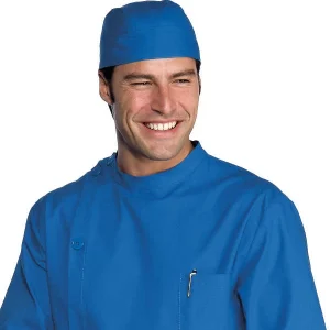 124005 Azzurro Isacco | Bandana | Regolazione Posteriore Con Cordini | 100%Cotone | 190 gr/m2