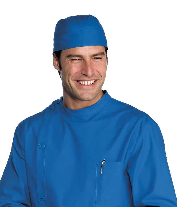 124005 Azzurro Isacco | Bandana | Regolazione Posteriore Con Cordini | 100%Cotone | 190 gr/m2 - immagine 2