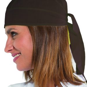 Cacao Isacco | Bandana | Regolazione Posteriore Con Cordini | Polycotone | 195 gr/m2