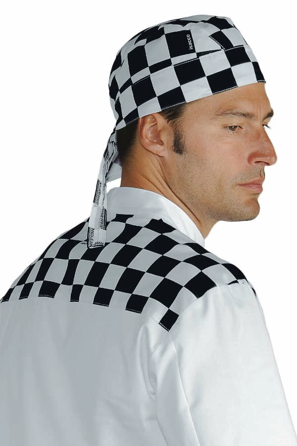 Scacco Isacco | Bandana | Regolazione Posteriore con Cordini | 100% Cotone | 190 gr/m2