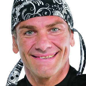 Skull Isacco | Bandana | Regolazione Posteriore Con Cordini | 100% Cotone | 190 gr/m2