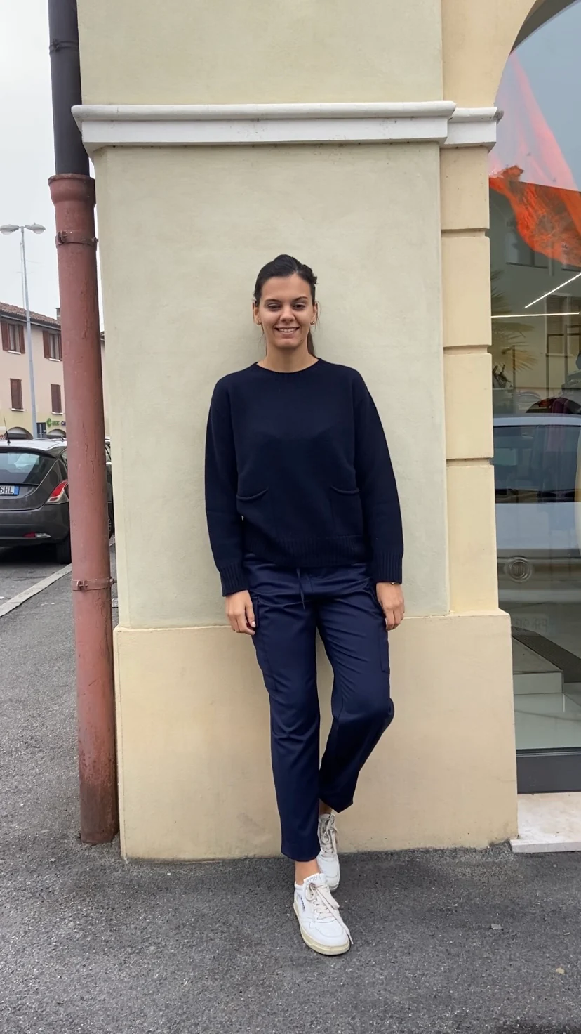 HAVEONE - PANTALONE TASCONATO - BLU - immagine 4