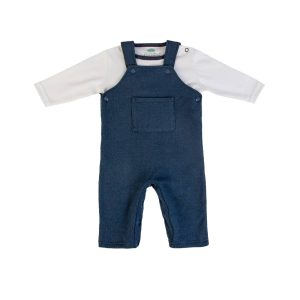 completino salopette ciniglia neonato