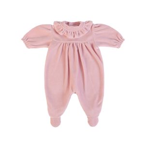 Tutina neonata ciniglia rosa