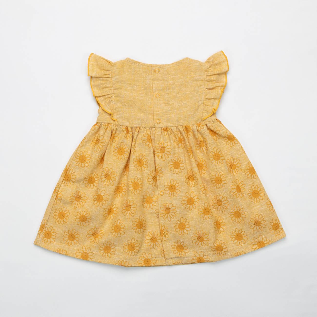 Abito margherite lino e cotone Fs Baby - immagine 3