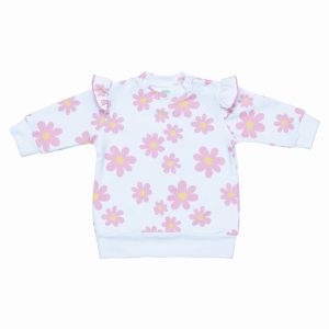 Felpa margherite puro cotone fs baby