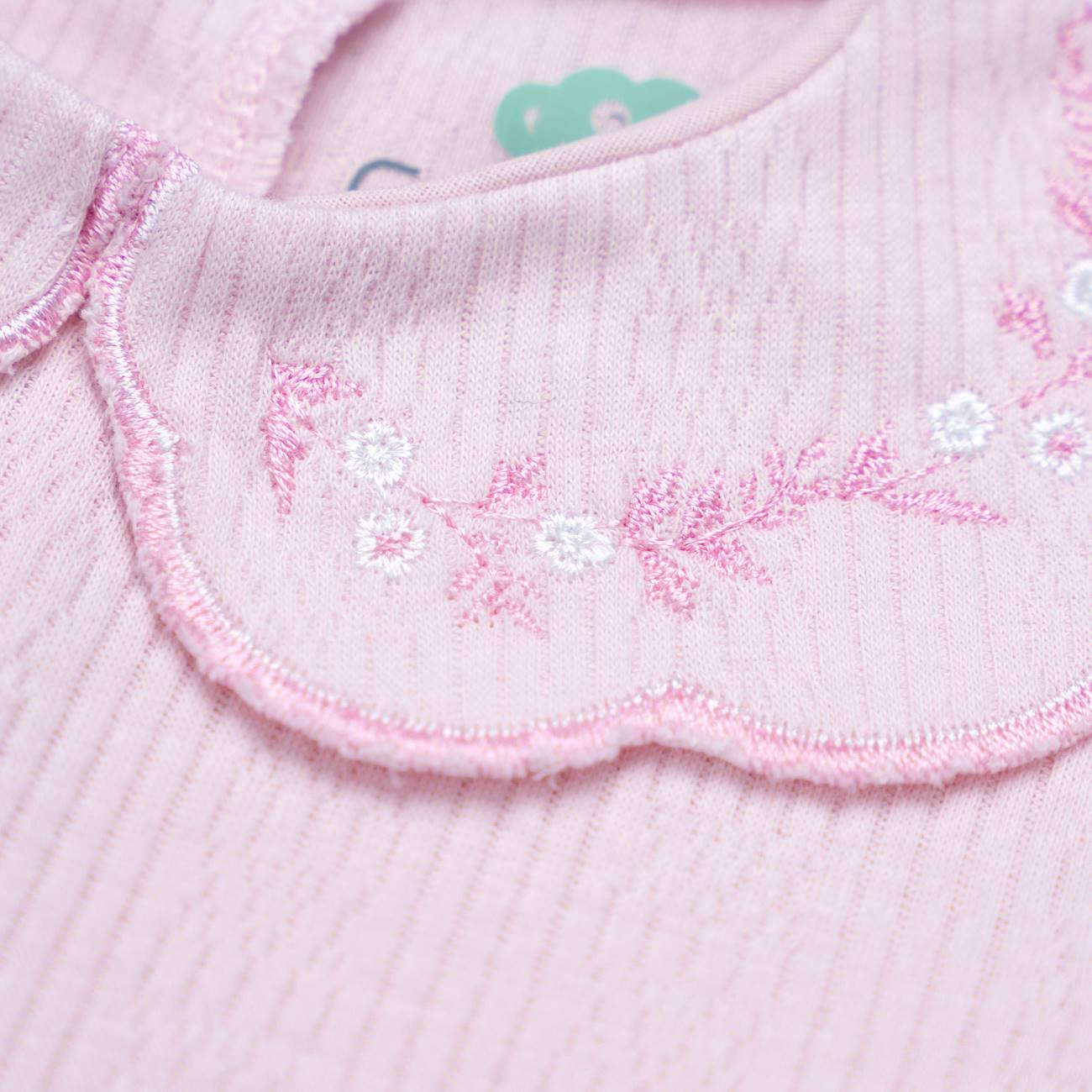 Tutina nascita fiori puro cotone Fs baby - immagine 4