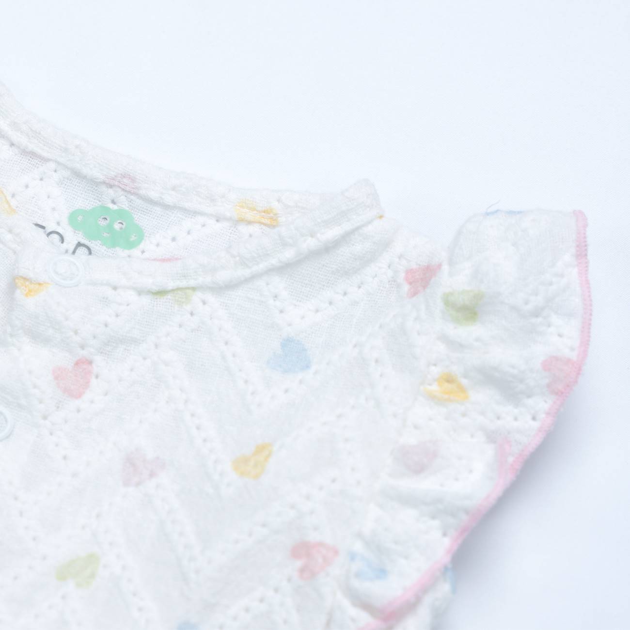 Pagliaccetto nascita cuoricini puro cotone Fs baby - immagine 7