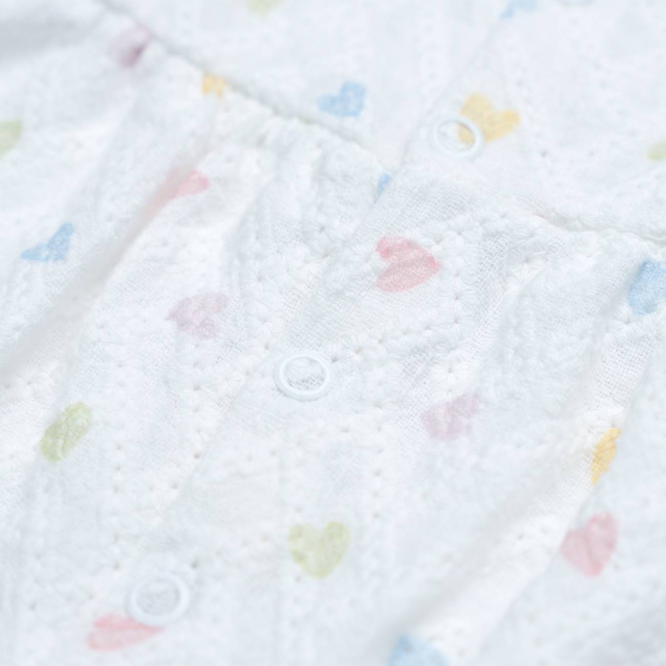 Pagliaccetto nascita cuoricini puro cotone Fs baby - immagine 5