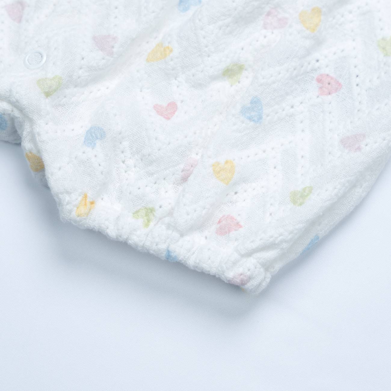 Pagliaccetto nascita cuoricini puro cotone Fs baby - immagine 4