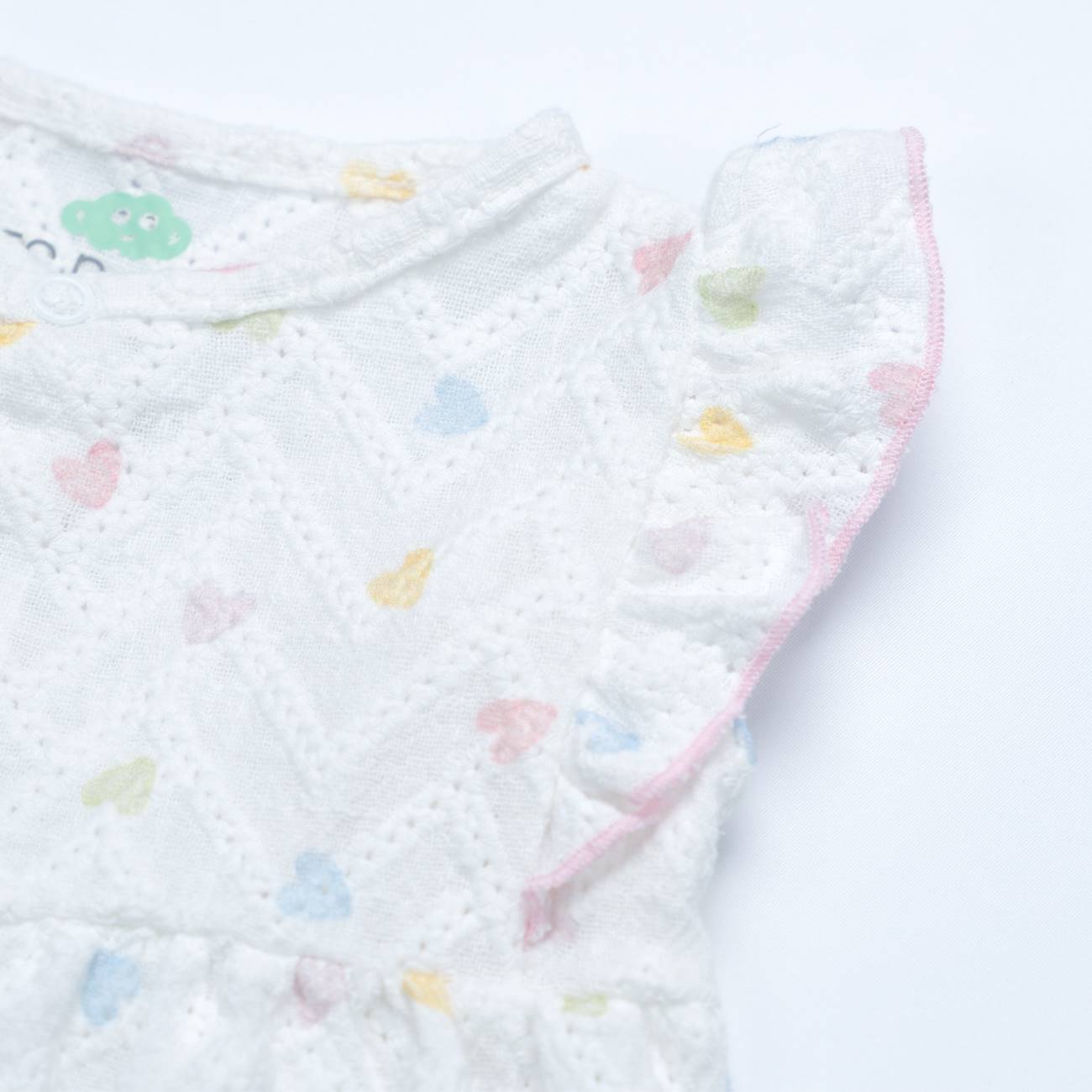 Pagliaccetto nascita cuoricini puro cotone Fs baby - immagine 6