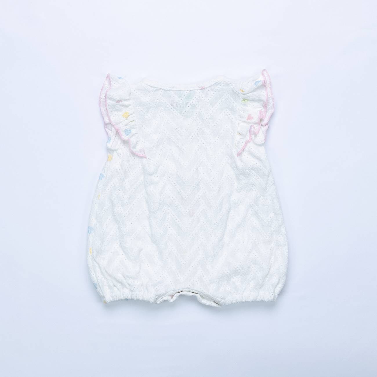 Pagliaccetto nascita cuoricini puro cotone Fs baby - immagine 3