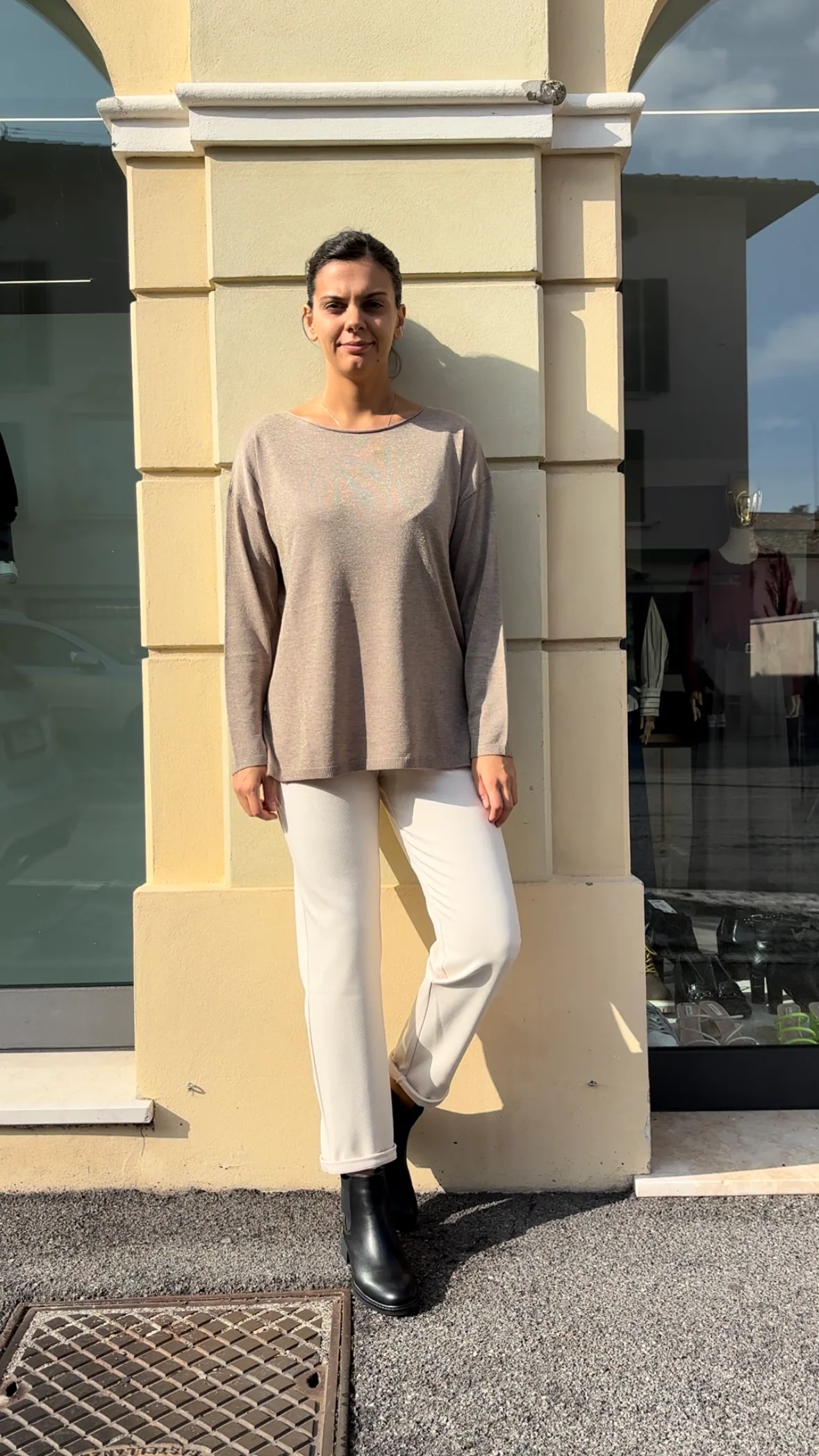 DANIEL & MAYER - MAGLIA "LUNGA" - CAFFELATTE - immagine 3