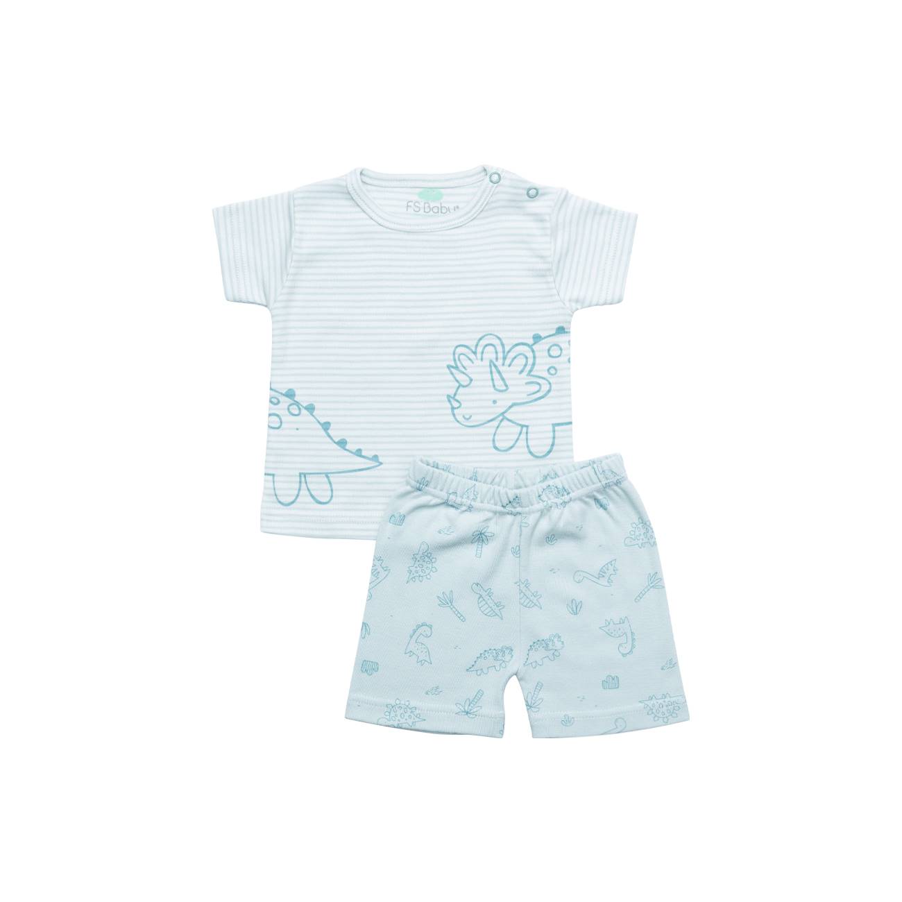 Completino basico maschietto dinosauri Fs baby - immagine 3