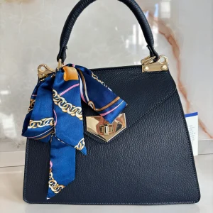 BORSA - FOULARD - BLU NOTTE