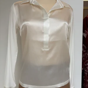 DANIEL E MAYER - MAGLIA CAMICIA SETA - BIANCA