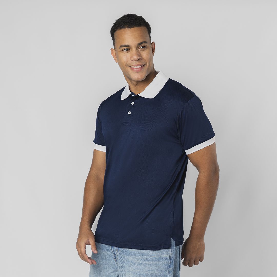 21153 Polo Rebon Makito | Polo Uomo | Manica Corta | Tessuto Tecnico | Transpirante | 180 gr/m2