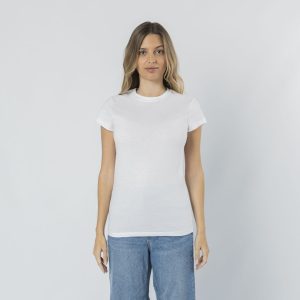 21141 Seiyo Makito | T-shirt Donna Manica Corta | Girocollo | 100% Cotone Ring Spun | 160 gr/m2