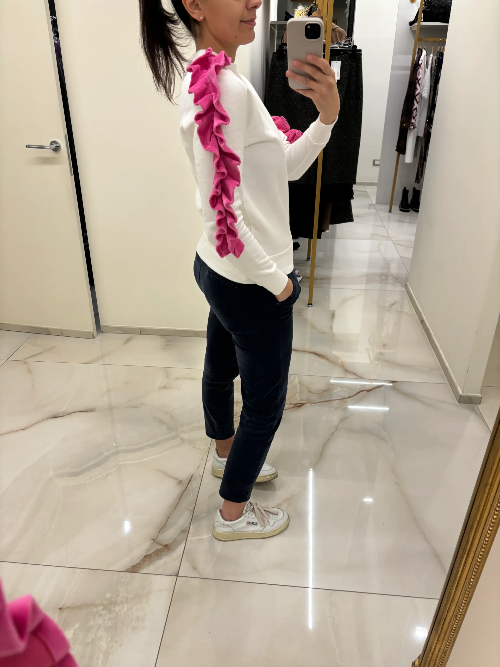 FELPA CON ROUGE - ROSA - immagine 8