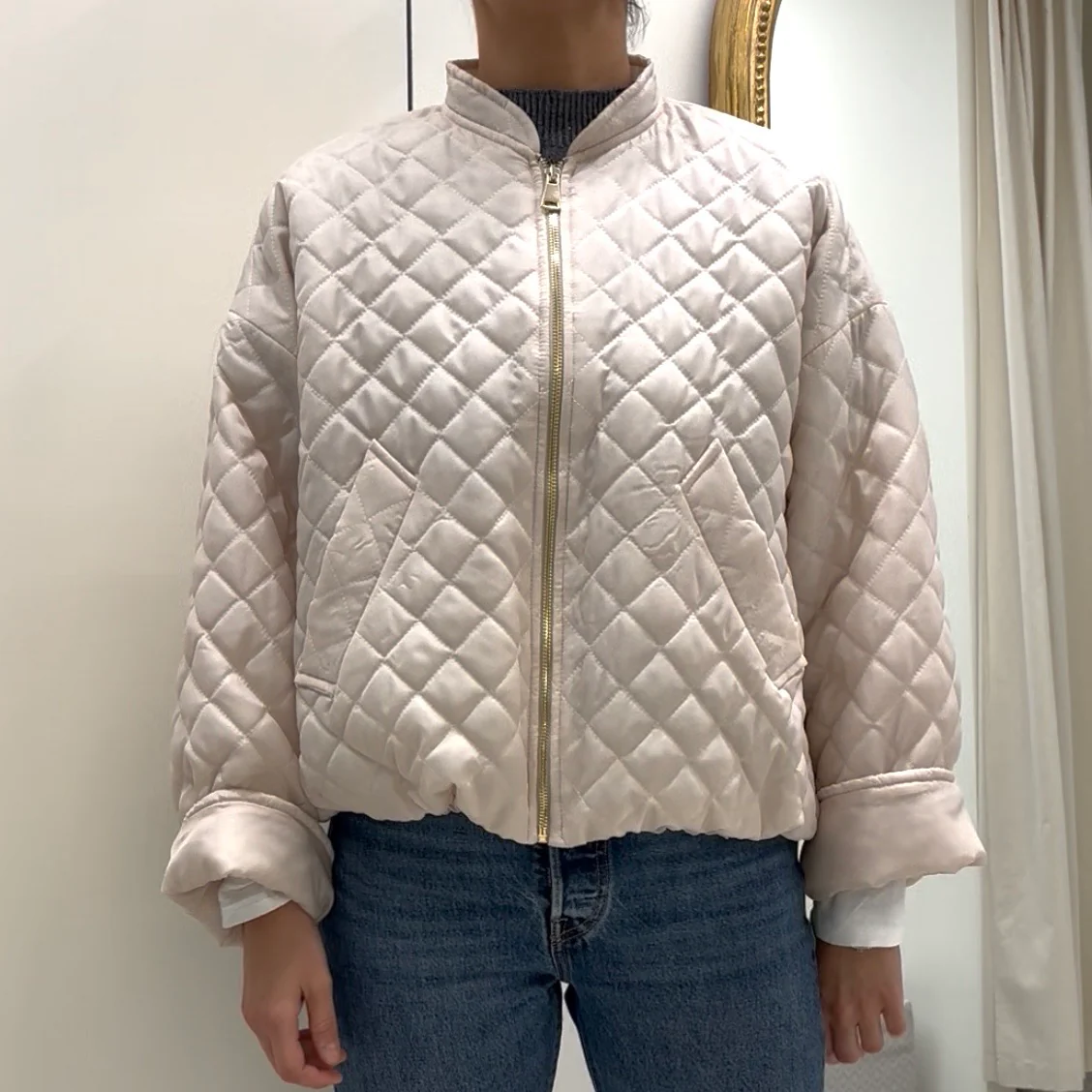 SUSY MIX - BOMBER TRAPUNTATO - BEIGE