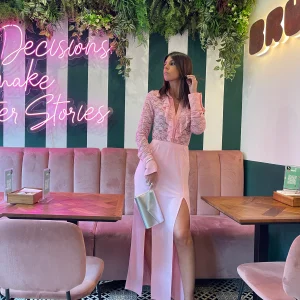 LUMINA - Gonna lunga con spacchi