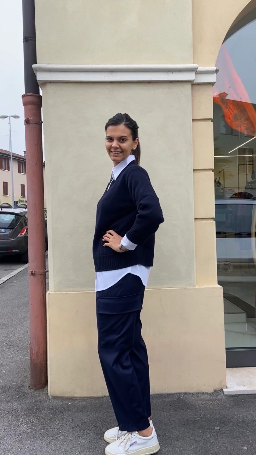 HAVEONE - PANTALONE TASCONATO - BLU - immagine 6