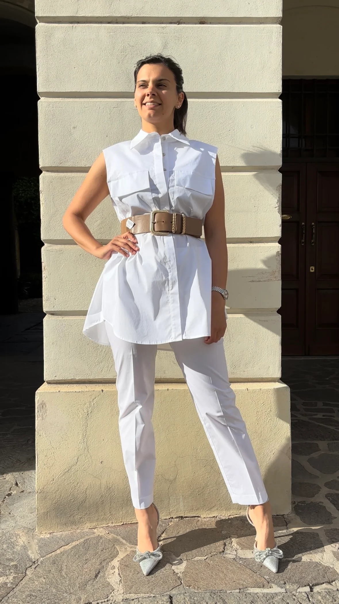 HAVEONE - CAMICIA GILET - BIANCA - immagine 2