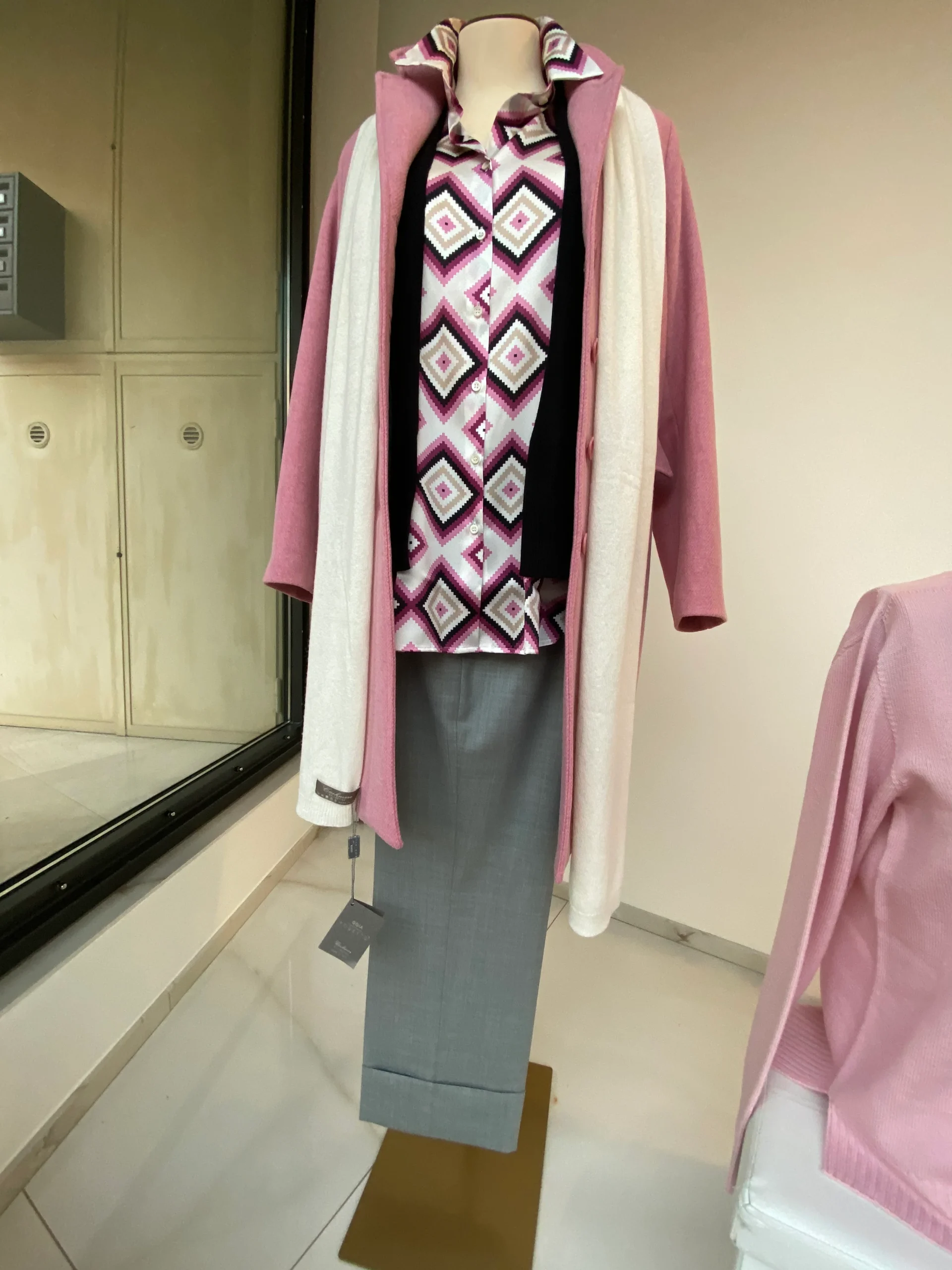 DANIEL & MAYER - CAMICIA ROMBI - ROSA - immagine 9