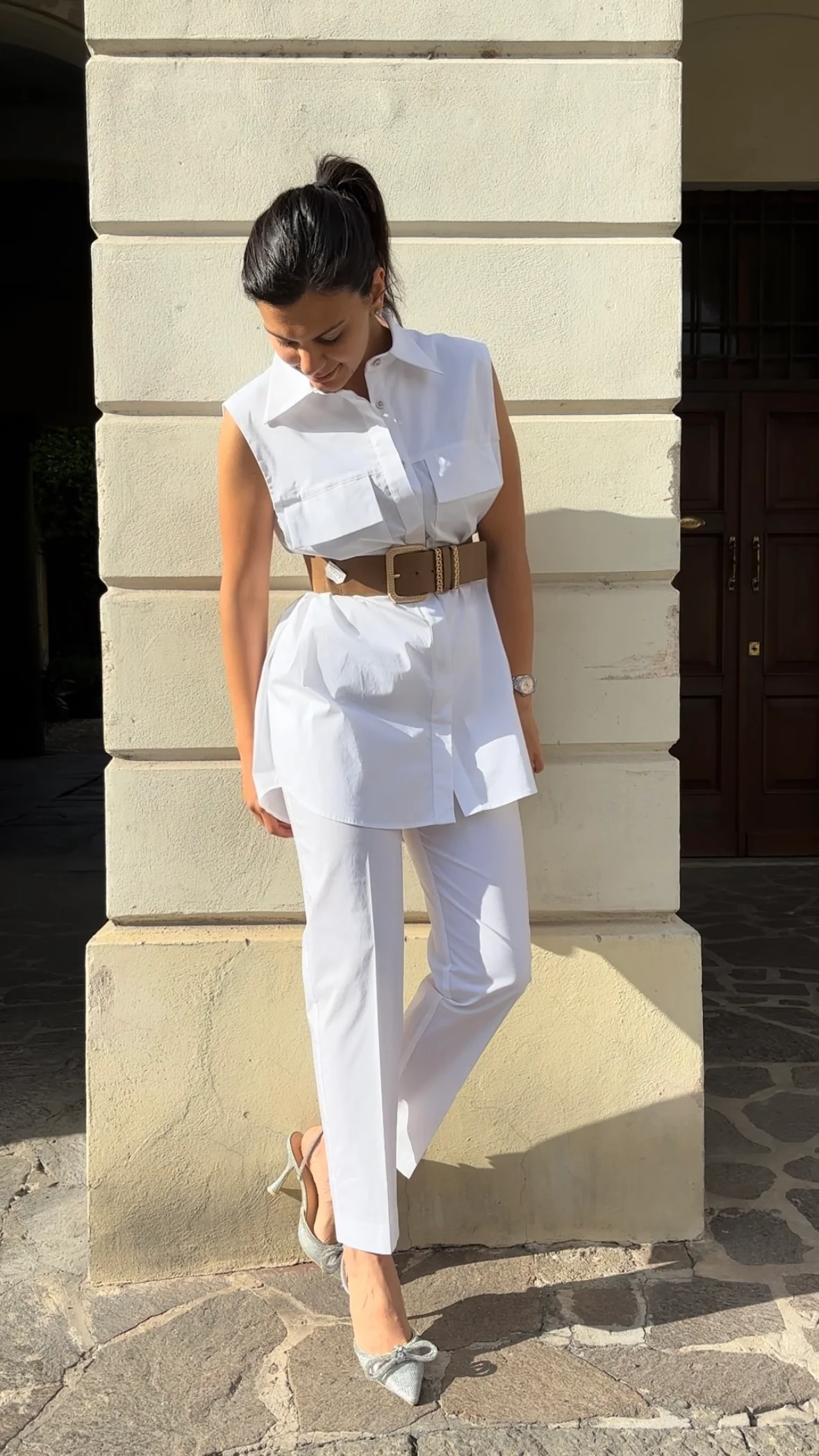 HAVEONE - CAMICIA GILET - BIANCA - immagine 3